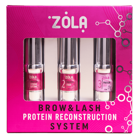 Набір складів для ламінування брів Zola Brow&Lash Protein Reconstruction System, 10 мл bf-9 фото