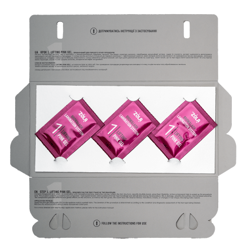 ZOLA COLOR LAB НАБІР У САШЕ 01 LIFTING PINK GEL (3 Х 1 МЛ) bf-947 фото