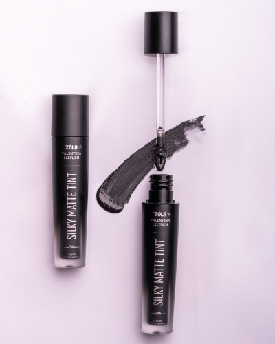 ZOLA X VALENTINA LELYUKH РІДКІ ТІНІ ДЛЯ ПОВІК SILKY MATTE TINT 05 BLACK VELVET bf-1208 фото