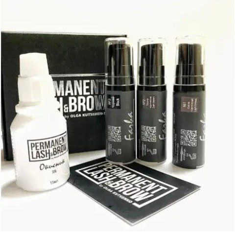 Набір фарб Mini Farba Permanent lash&brow bf-587 фото